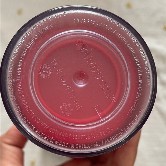 Starbucks Red Tumbler with White holiday Pattern - Picture 2 of 11